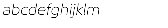 Animo Alt Thin Italic Font LOWERCASE