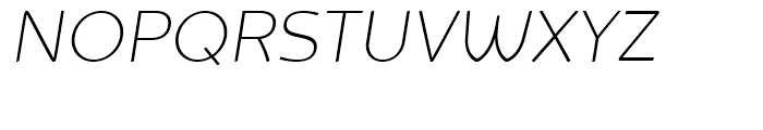 Animo Thin Italic Font UPPERCASE