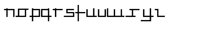 Anlinear Bold Font LOWERCASE