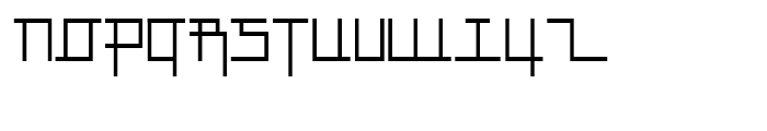 Anlinear Regular Font UPPERCASE