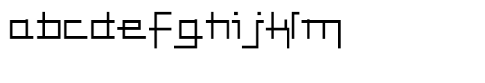 Anlinear Regular Font LOWERCASE