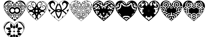Anns Bijou Hearts Font OTHER CHARS