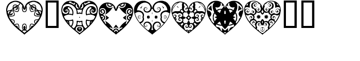 Anns Bijou Hearts Font OTHER CHARS
