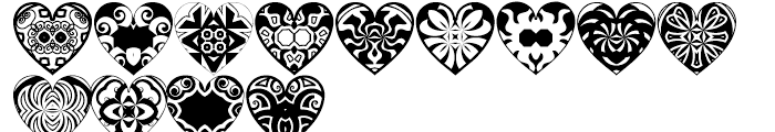Anns Bijou Hearts FONT