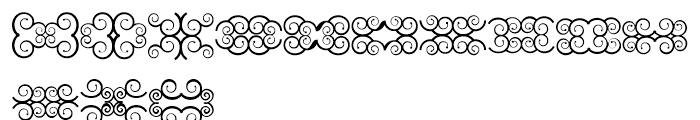 Anns Butterfly Scrolls Nine Font LOWERCASE