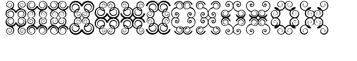 Anns Butterfly Scrolls Seven Font UPPERCASE
