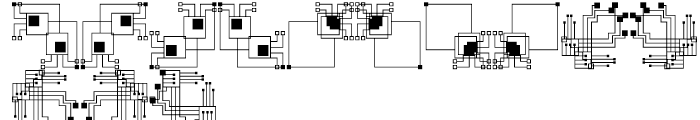 Anns Crop Circuits Three Font LOWERCASE