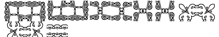 Anns Gingerbread Borders Four Font UPPERCASE