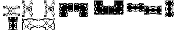 Anns Gingerbread Borders Seven Font LOWERCASE