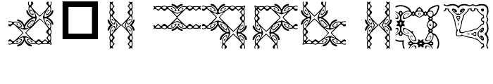 Anns Gingerbread Borders Two Font OTHER CHARS