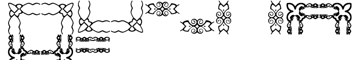 Anns Gingerbread Borders Two Font LOWERCASE