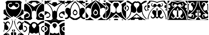 Anns Gothic Frieze One Font LOWERCASE