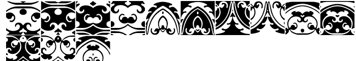 Anns Gothic Frieze Two Font LOWERCASE