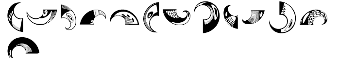 Anns Natureswirls Talon Claws Font UPPERCASE