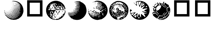 Anns Shaded Spheres Regular Font OTHER CHARS
