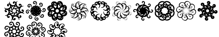 Anns Spirals Octopies Font UPPERCASE