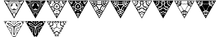 Anns Triangles Four Font UPPERCASE