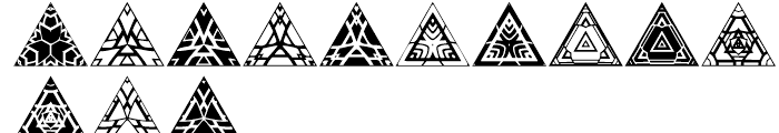 Anns Triangles Four Font LOWERCASE