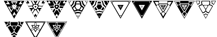 Anns Triangles Two Font UPPERCASE
