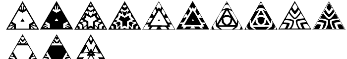 Anns Triangles Two Font LOWERCASE