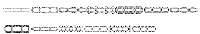 Anns Victorian Triplets Font UPPERCASE