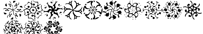 Annuals Petunias Font LOWERCASE