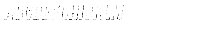 Anodyne Shadow Italic Font LOWERCASE