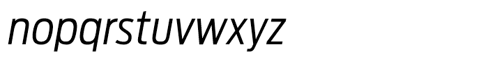 Antenna Condensed Light Italic Font LOWERCASE