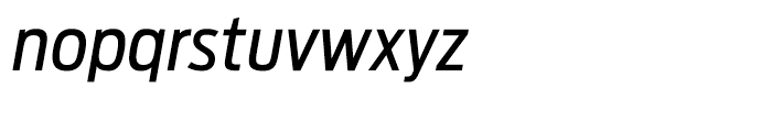 Antenna Condensed Regular Italic Font LOWERCASE