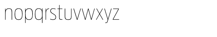 Antenna Condensed Thin Font LOWERCASE