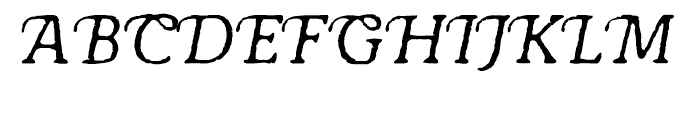 Antihistory Italic Font UPPERCASE