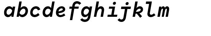 Antikor Mono Bold Italic Font LOWERCASE