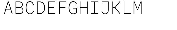 Antikor Mono Extra Light Font UPPERCASE