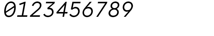 Antikor Mono Regular Italic Font OTHER CHARS