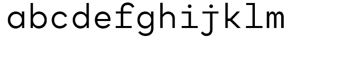 Antikor Mono Regular Font LOWERCASE