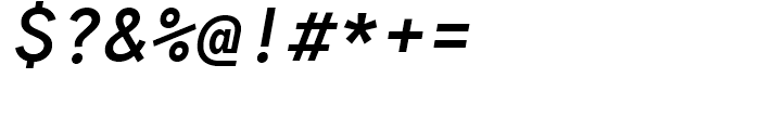 Antikor Mono Semibold Italic Font OTHER CHARS