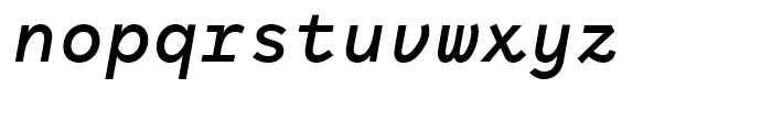 Antikor Mono Semibold Italic Font LOWERCASE
