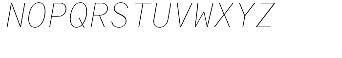 Antikor Mono Thin Italic Font UPPERCASE