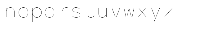 Antikor Text Hairline Font LOWERCASE