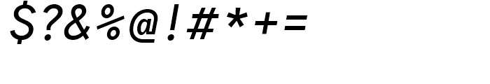 Antikor Text Medium Italic Font OTHER CHARS