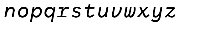 Antikor Text Medium Italic Font LOWERCASE