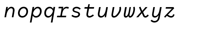 Antikor Text News Italic Font LOWERCASE