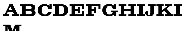 Antique Central Heavy Font UPPERCASE