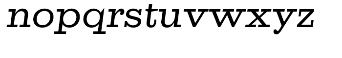 Antique Central Medium Italic Font LOWERCASE