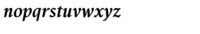 Antium Semi Condensed Black Italic Font LOWERCASE
