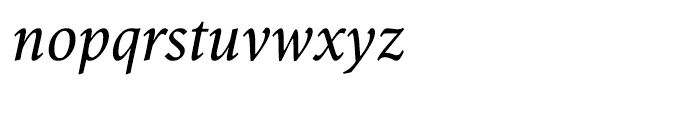 Antium Semi Condensed Italic Font LOWERCASE