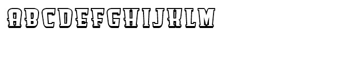 Antman Outline Font LOWERCASE
