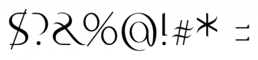 Ancora Regular Font OTHER CHARS