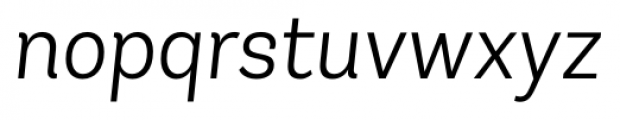 Andes Italic Light  Font LOWERCASE