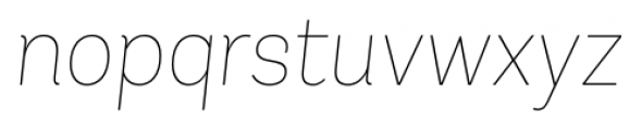 Andes Italic UltraLight  Font LOWERCASE